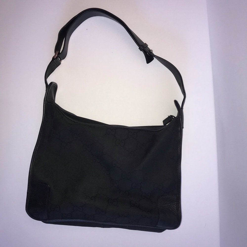 Black Gucci canvas handbag - Picture 9 of 16